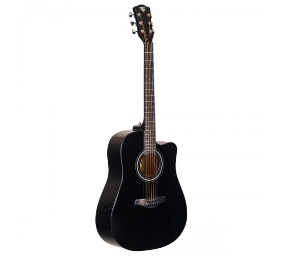 Rockdale Aurora D5 C BK Gloss акустическая гитара дредноут с вырезом, цвет черный