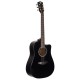 Rockdale Aurora D5 C BK Gloss акустическая гитара дредноут с вырезом, цвет черный