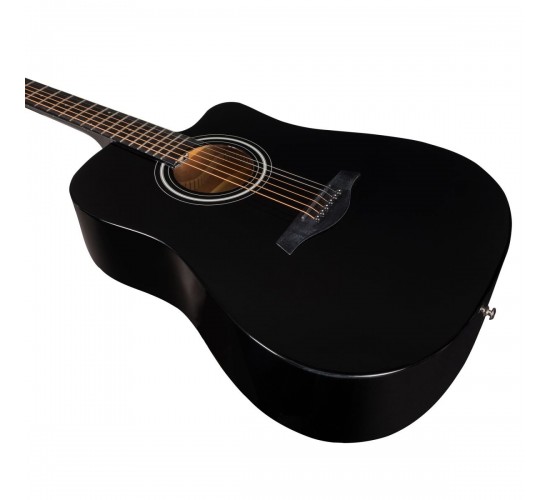 Rockdale Aurora D5 C BK Gloss акустическая гитара дредноут с вырезом, цвет черный