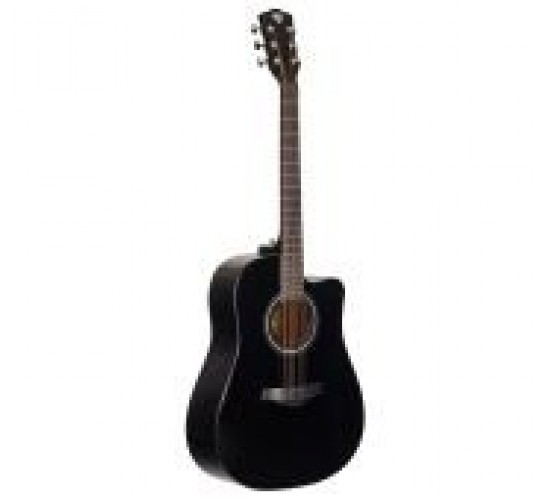Rockdale Aurora D5 C BK Gloss акустическая гитара дредноут с вырезом, цвет черный