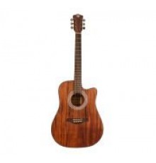 Rockdale Aurora D6 C ALL-MAH Satin акустическая гитара, дредноут с вырезом, цвет натуральный