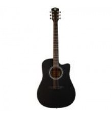 Rockdale Aurora D5 C BK Satin акустическая гитара, дредноут с вырезом, цвет черный