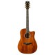Rockdale Aurora D7 C Koa NAT акустическая гитара дредноут с вырезом, цвет натуральный