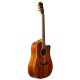 Rockdale Aurora D7 C Koa NAT акустическая гитара дредноут с вырезом, цвет натуральный