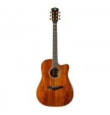 Rockdale Aurora D7 C Koa NAT акустическая гитара дредноут с вырезом, цвет натуральный