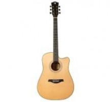 Rockdale Aurora D7 C NAT Gloss акустическая гитара дредноут, с вырезом, цвет натуральный