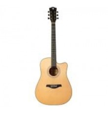 Rockdale Aurora D7 C NAT Gloss акустическая гитара дредноут, с вырезом, цвет натуральный