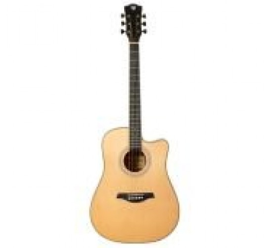 Rockdale Aurora D7 C NAT Gloss акустическая гитара дредноут, с вырезом, цвет натуральный
