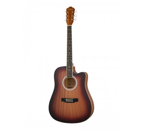 Naranda HS-4140-MAS Акустическая гитара, с вырезом, красный санберст
