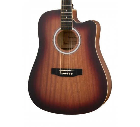 Naranda HS-4140-MAS Акустическая гитара, с вырезом, красный санберст