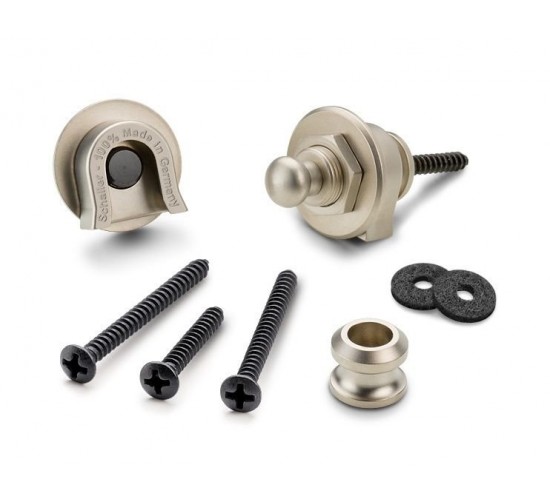 Schaller 14010701 Security Lock Крепление для ремня с блокировкой, для гитары, матовый