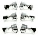 Grover 502CK Locking Rotomatics локовые колки, 3+3, хром