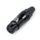 MRC RXCX-3F-B Кабельный разъем XLR, 3-х контактный , X-серия