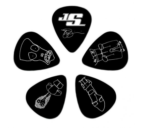 Planet Waves 1CBK4-10JS Joe Satriani Медиатор, черный, средние