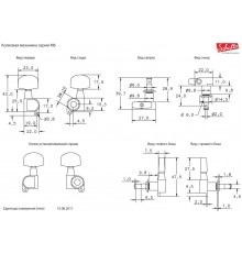 Schaller 10020220.01.50 M6 135 Locking 18 комплект локовых колков, 6 в линию, хром, Германия