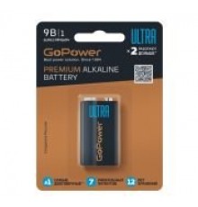 GoPower 00-00026400 Ultra Элемент питания Крона 6LR61 Alkaline 9В
