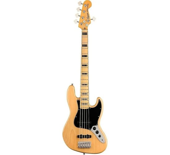 Fender Squier Classic Vibe '70s Jazz Bass V MN NAT 5-струнная бас-гитара, цвет натуральный
