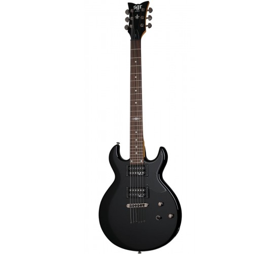 Schecter SGR S-1 BLK электрогитара, цвет черный, с чехлом