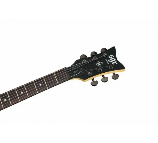 Schecter SGR S-1 BLK электрогитара, цвет черный, с чехлом