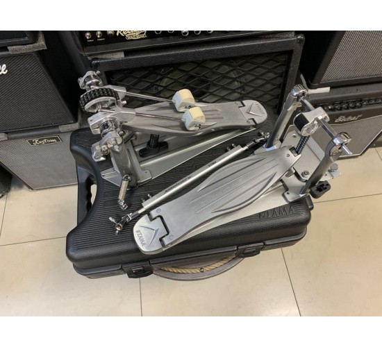 Tama Speed Cobra HP910LSW двойная педаль с приводом на двойной цепи и кейсом в комплекте USED