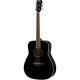 Yamaha FG820 BL акустическая гитара, цвет чёрный, выставочный образец