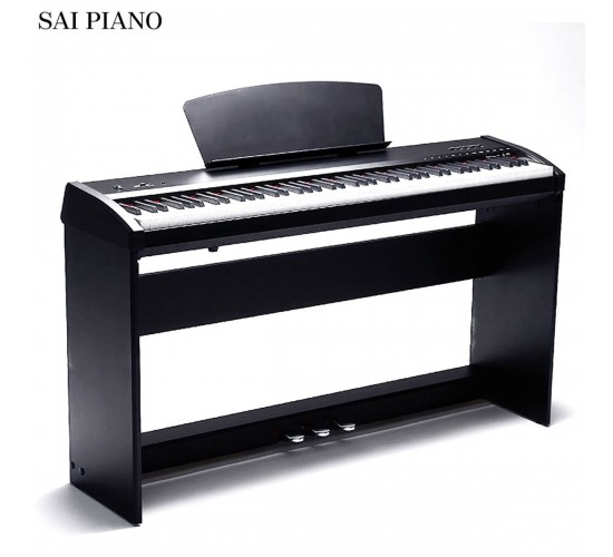 Sai Piano P-9BT-BK Цифровое пианино, стойка, 3 педали, c функцией Bluetooth