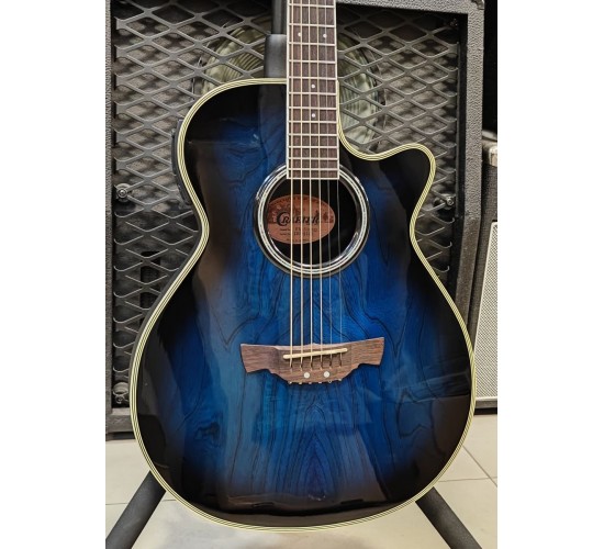 Crafter FX-550EQ MS электроакустическая гитара формы Ovation, цвет Marine Burst (морской) Корея USED