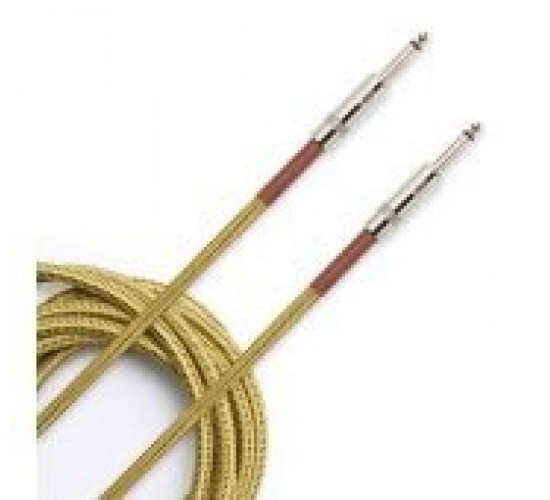 Planet Waves PW-BG-15TW шнур гитарный Custom jack-jack, нейлоновая оплётка, 4,57 м, золотистый