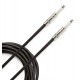 Planet Waves PW-BG-10BK шнур гитарный Custom jack-jack, нейлоновая оплётка, 3,05 м, чёрный