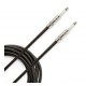 Planet Waves PW-BG-10BK шнур гитарный Custom jack-jack, нейлоновая оплётка, 3,05 м, чёрный