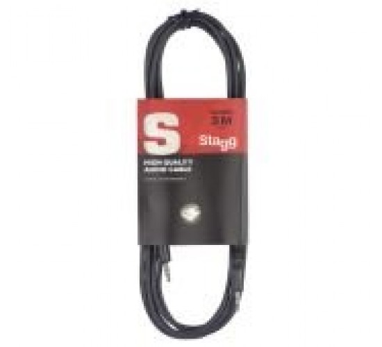 Stagg SAC3MPSMPSB аудио шнур,  мини джек папа / мини джек папа
