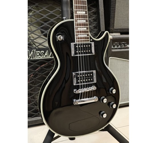 Grass Roots G-LP-60C Les Paul Custom электрогитара, цвет черный, Корея USED
