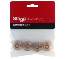 Stagg SP-KNLP-GDH набор из 2х ручек громкости, 2х тона для электрогитар типа Les Paul, Gold Hat