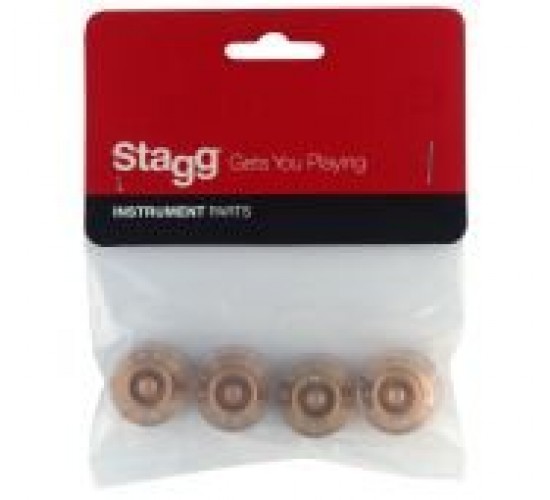 Stagg SP-KNLP-GDH набор из 2х ручек громкости, 2х тона для электрогитар типа Les Paul, Gold Hat