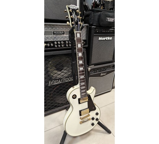 Grass Roots G-LP-60C Les Paul Custom электрогитара, цвет белый, Корея USED