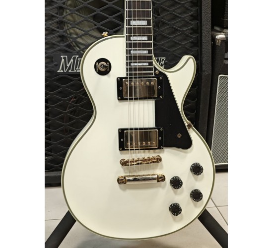 Grass Roots G-LP-60C Les Paul Custom электрогитара, цвет белый, Корея USED