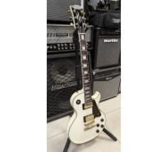 Grass Roots G-LP-60C Les Paul Custom электрогитара, цвет белый, Корея USED