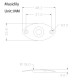 Musiclily M771 Панель для разъема джек, овальная, хром