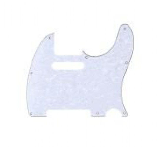 Musiclily MX1400WP Пикгард для гитары Telecaster, 4 слоя, цвет белый жемчуг