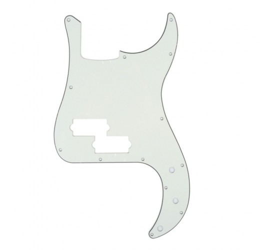 Musiclily MX0357 Пикгард для бас-гитары Precision Bass, 3 слоя, белая