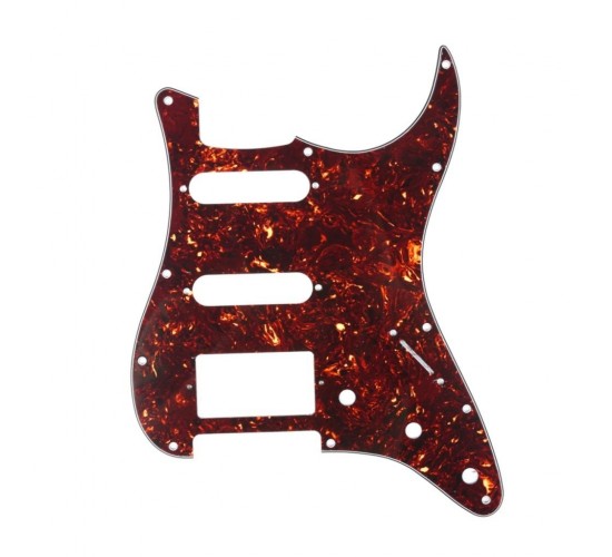 Musiclily MX0332 Пикгард для электрогитары Fender Stratocaster HSS, 4 слоя, черепаший панцирь