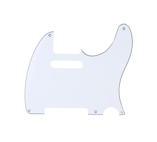 Musiclily MX1410WH Пикгард для гитары Fender Telecaster, 3 слоя, белая