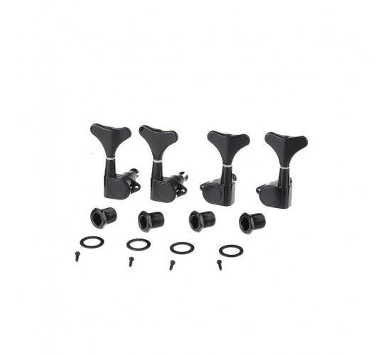 Musiclily M178-2M179-2 Колки для 4-струнной бас-гитары, 2+2, черные