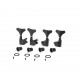 Musiclily M178-2M179-2 Колки для 4-струнной бас-гитары, 2+2, черные