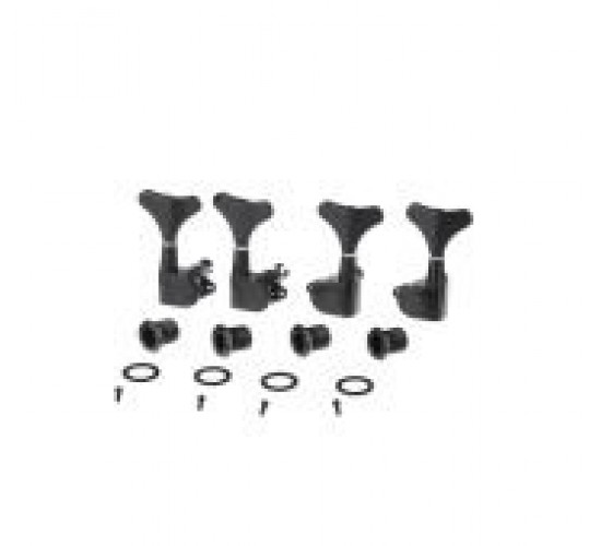 Musiclily M178-2M179-2 Колки для 4-струнной бас-гитары, 2+2, черные