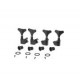 Musiclily M178-2M179-2 Колки для 4-струнной бас-гитары, 2+2, черные