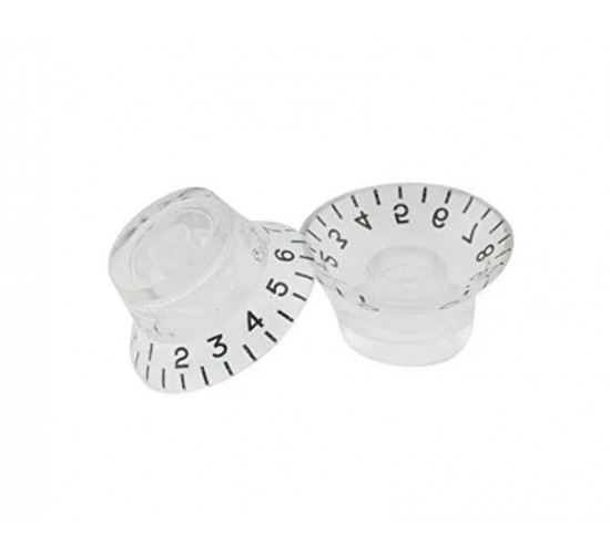 Musiclily MX0614 Ручка потенциометра Gibson Style, метрическая, прозрачная, 1 шт