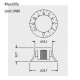 Musiclily MX0614 Ручка потенциометра Gibson Style, метрическая, прозрачная, 1 шт
