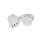 Musiclily MX0614 Ручка потенциометра Gibson Style, метрическая, прозрачная, 1 шт