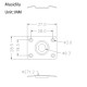 Musiclily MX0171 Накладка выходного разъема гитары, Gibson LP SG, черная